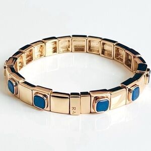 SOLD! Roxanne Assoulin True Blue Mini Chiclet Bracelet NWT